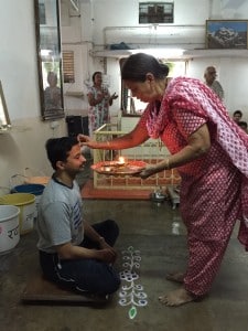 Indian traditional birthday celebration at Janardan Swami Yogabhyasi Mandal