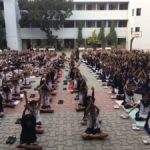js yog shaleya spardha Sarswati School Shankarnagar