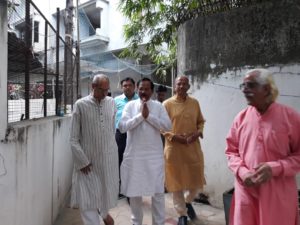 Hon. MoS Shripad Yesso Naik visits JS Yog