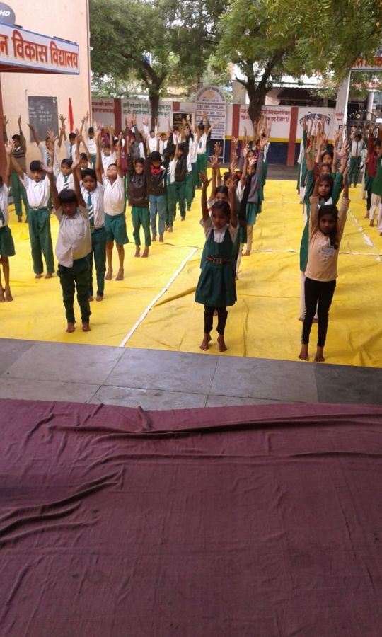 Gyan-Vikas-Madhyamik-Vidyalay-Nandanvan-9-1-20-Inter-school-yogasan-competition-training-2019